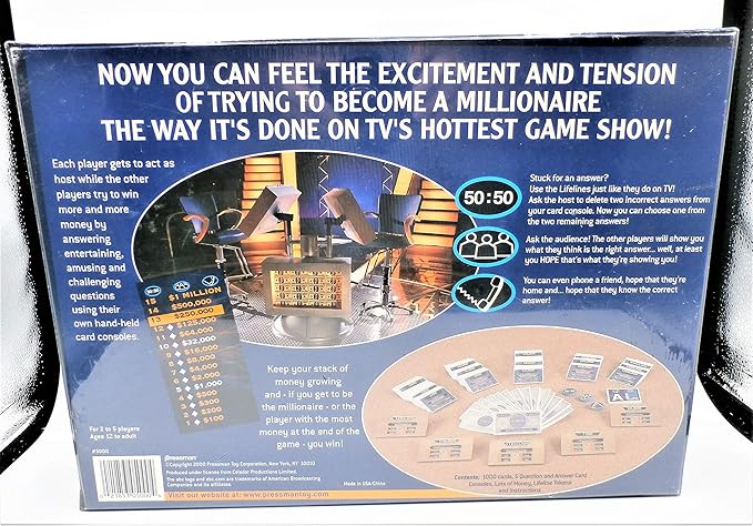 Who Wants To Be A Millionaire -- Based on the Smash Hit TV Game Show -- Pressman