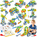 MOONTOY 12 in 1 STEM Toys for 4 5 6 7 8+ Year Old Boy Gifts 152 PCS Educational Building Toys for Kids Ages 4-8 5-7 8-12 Building Blocks Stem Kits Activities Construction Toy for Boys Birthday Gifts