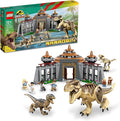 LEGO Jurassic Park Visitor Center: T. rex &amp Raptor Attack 76961 Buildable Dinosaur Toy Gift for Teens and Kids Aged 12 and Up Including a Dino Skeleton Figure 6 Minifigures and More