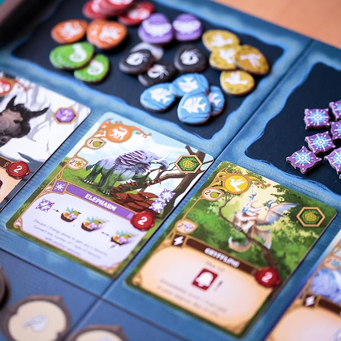 Wondrous Creatures Board Game – Worker-Placement &amp Tableau Building Strategy Game for 1-4 Players Ages 14+ | 40-80 Min Playtime | Build Creature Combos &amp Experience a Magical World
