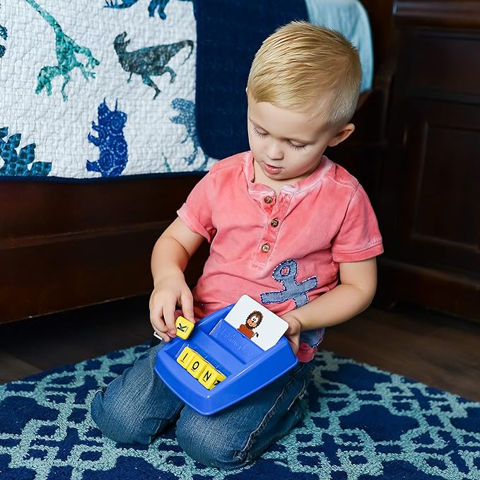 Little Treasures Matching Letter Game Teaches Word Recognition Spelling and Increases Memory 3 Years and Up