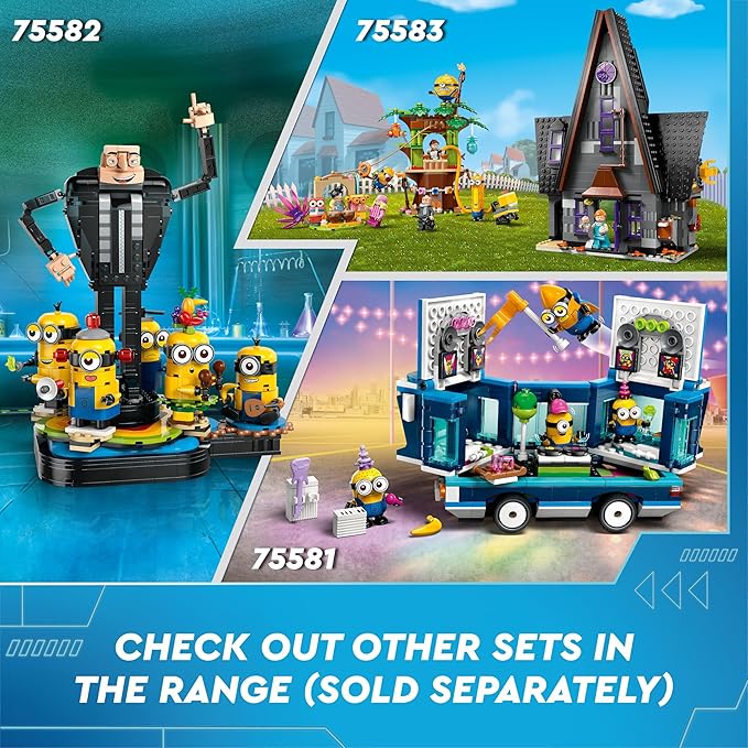 Lego Despicable Me 4 Minions and The Banana Car Playset to Despicable Me 4 Kids Toy Creative Minions Gift for Boys and Girls from 6 Years 75580