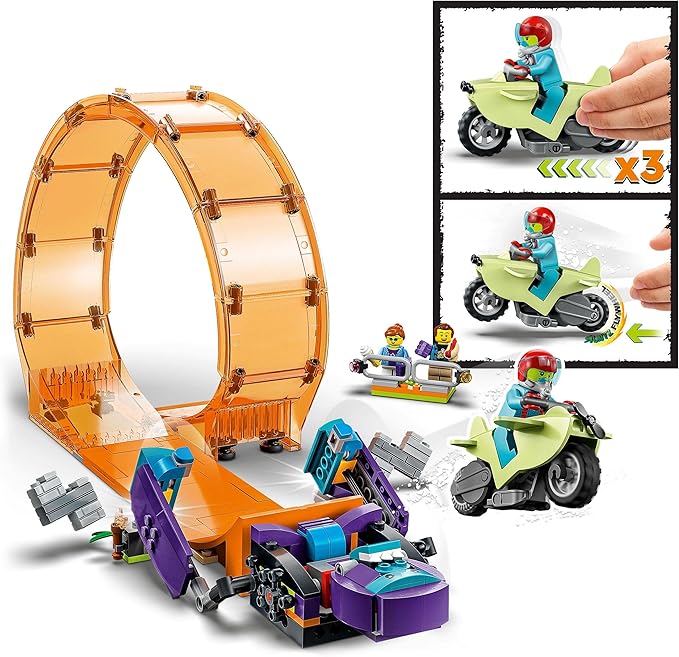 Lego City Stuntz Smashing Chimpanzee Stunt Loop 60338 Building Toy Set for Boys Girls and Kids Ages 7+ (226 Pieces)