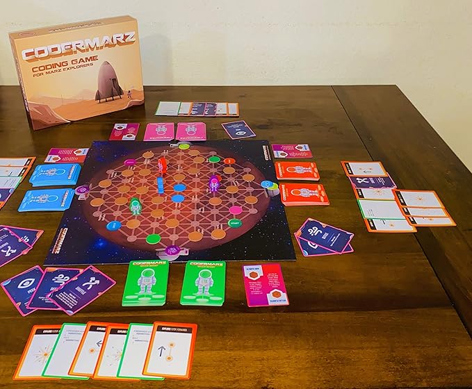 Game for Space and AI Learners! NBC Featured: First Ever Board Game for Boys and Girls Age 6+. Teaches About Mars AI and Computer Programming Through Fun Astronaut and Neural Adventure!