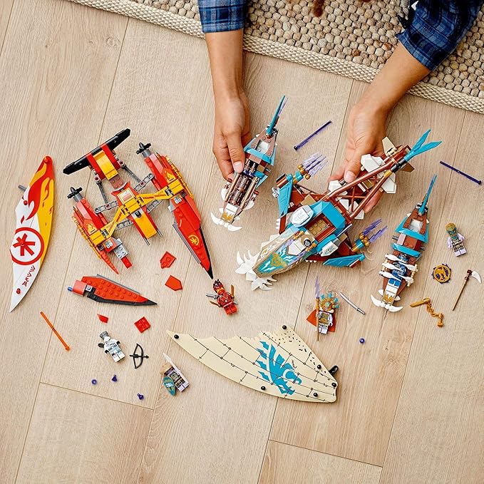 LEGO NINJAGO Catamaran Sea Battle 71748 Building Kit Ninja Playset Featuring Catamaran Toys and NINJAGO Kai Jay and Zane Best Gift for Kids Who Love Creative Play New 2021 (780 Pieces)