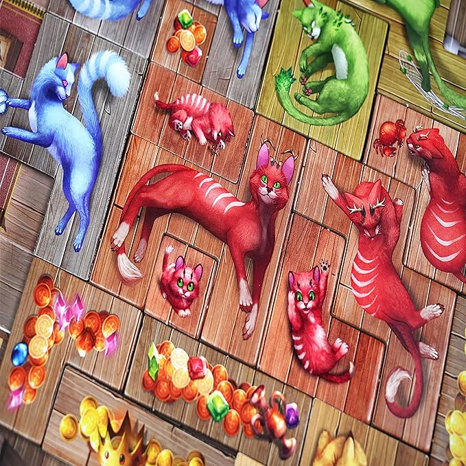 The Isle of Cats: Kittens + Beasts Expansion - Boardgame Ages 8+