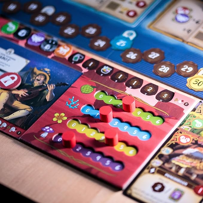 Wondrous Creatures Board Game – Worker-Placement &amp Tableau Building Strategy Game for 1-4 Players Ages 14+ | 40-80 Min Playtime | Build Creature Combos &amp Experience a Magical World