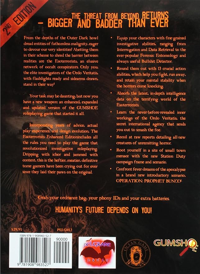 Pelgrane Press The Esoterrorists RPG 2nd Edition