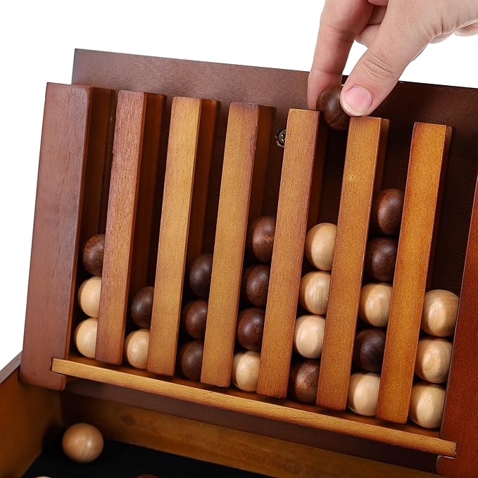 WE Games Wood Captain's Mistress (4-in-a-Row) Connect Game - Large - 11.38 inches