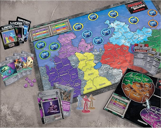 Renegade Game Studios Risk 2210 A.D. Frontline Expansion - Mars Strategy Game with Asymmetric Factions