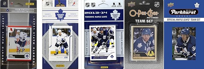 C&ampI Collectables NHL Toronto Maple Leafs Men's 5 Different Licensed Trading Card Team Sets White