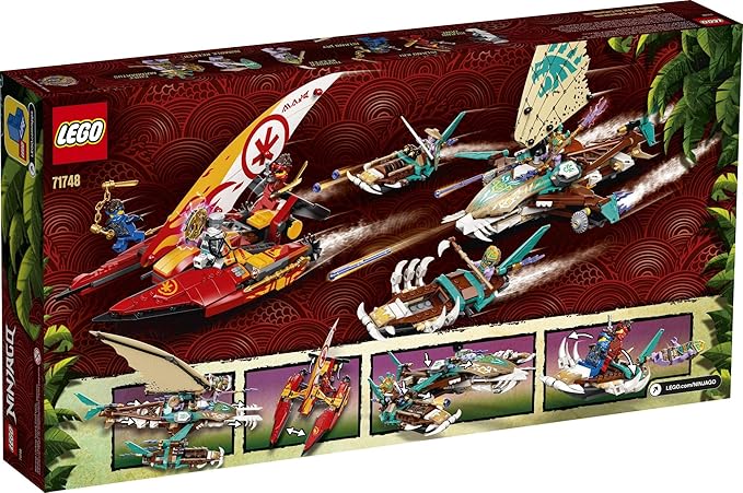 LEGO NINJAGO Catamaran Sea Battle 71748 Building Kit Ninja Playset Featuring Catamaran Toys and NINJAGO Kai Jay and Zane Best Gift for Kids Who Love Creative Play New 2021 (780 Pieces)