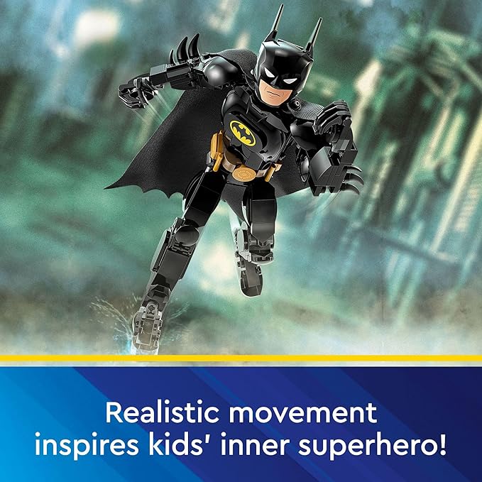 LEGO DC Batman Construction Figure 76259 Buildable DC Action Figure Fully Jointed DC Toy for Play and Display with Cape and Authentic Details from the Batman Returns Movie Batman Toy for 8 Year Olds