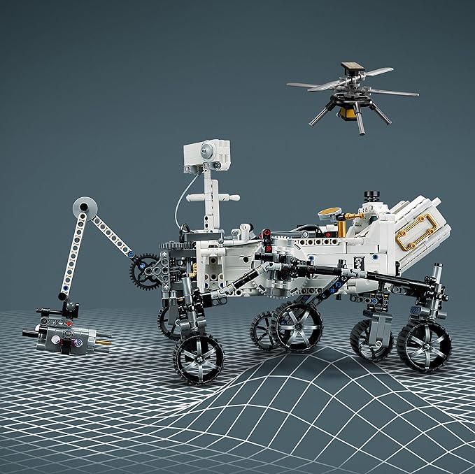 Lego Technic NASA Mars Rover Perseverance Space Model with AR Application Experience Construction Toy Vehicle Science and Engineering Gift for Boys and Girls 10 Years Old and Over 42158