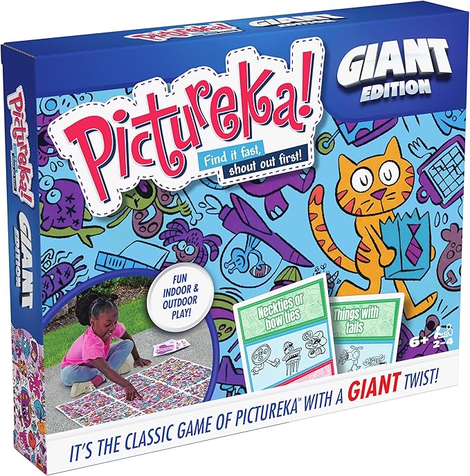 Spin Master Games Pictureka. Giant Edition Family Game for Indoor &amp Outdoor Fun with Big Oversized Board for Family and Kids 2-4 Players Ages 6 &amp Up