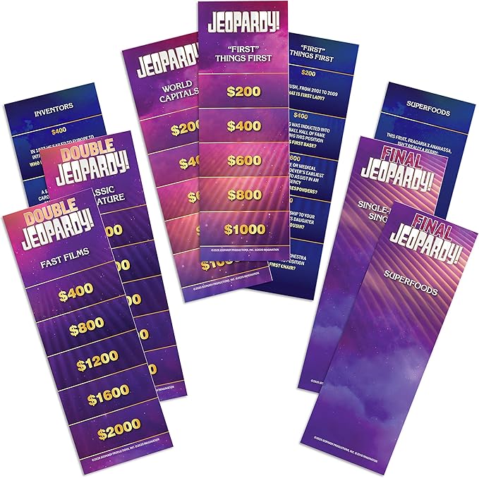 Imagination Gaming Jeopardy! The Fast-Moving Game of Questions and Answers Play at Home with Friends Family Remote Home Entertainment Get Excited and Fired Up
