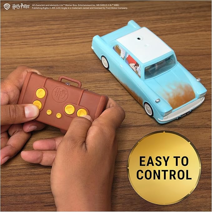 Wizarding World Harry Potter Weasley’s Flying Remote Control Car with Zero Gravity Technology Drives Indoors on Walls &amp Floors Kids Toys for Ages 6 and up