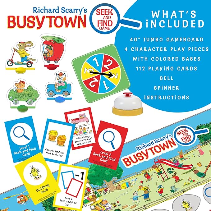 Briarpatch Richard Scarry's Busytown Seek and Find Game Based on Early Reader Books for Preschool Kindergarten and 1st Grade