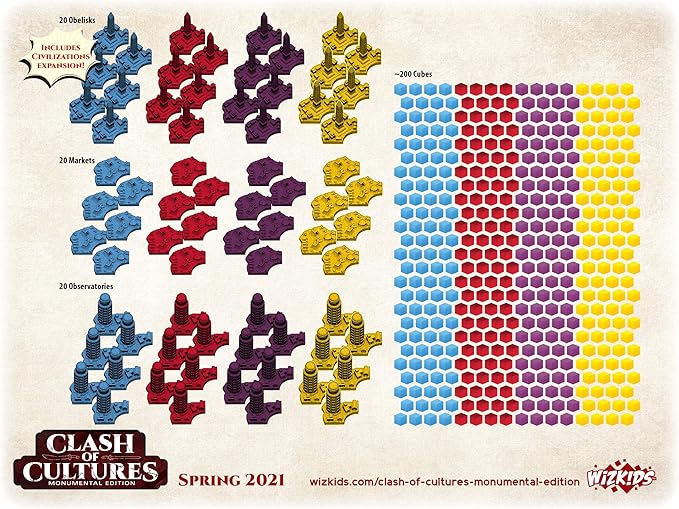Clash of Cultures: Monumental Edition | Board Game WizKids - New Edition