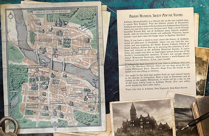 Asmodee Arkham Horror The Roleplaying Game CORE RULEBOOK - Dive into 1920s Asmodee Arkham's Mysterious World! Immersive RPG Adventure for Kids &amp Adults Ages 14+ 2-6 Players 1+ Hour Playtime