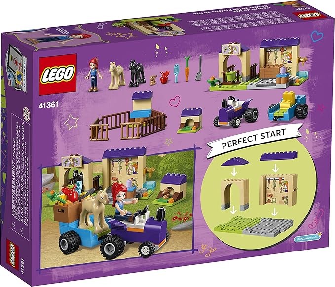LEGO Friends 4+ Mia's Foal Stable 41361 Building Kit (118 Pieces)