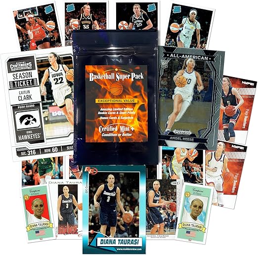 2024 WNBA Certified Mint Superpack - 15 Top Rookie Cards &amp Bonuses Caitlin Clark Angel Reese Paige Bueckers Cameron Brink Diana Taurasi &amp More