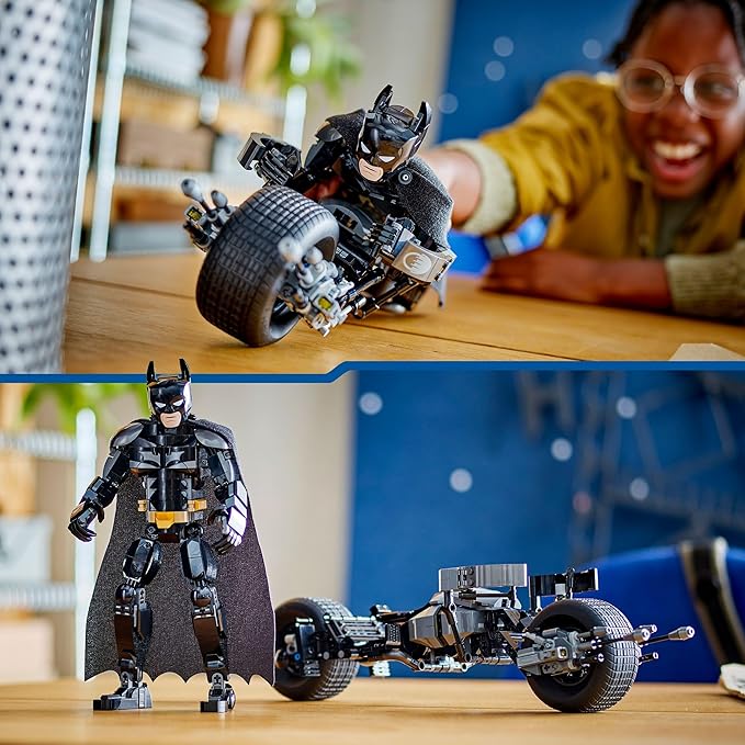 Lego DC Batman Buildable Batman Figure and Motorcycle Bat-Pod - Toy for Kids Boys and Girls 12+ Years Old Inspired by The Dark Knight Movies - Adventure Set 76273