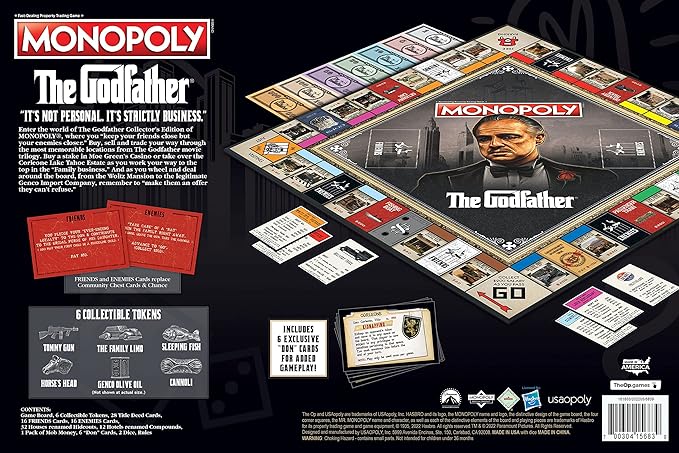 USAOPOLY Monopoly: The Godfather 50th Anniversary Board Game