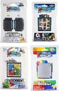 Worlds Smallest Board Games Set of 4 - Clue Sorry Battleship Blokus (Bundle)