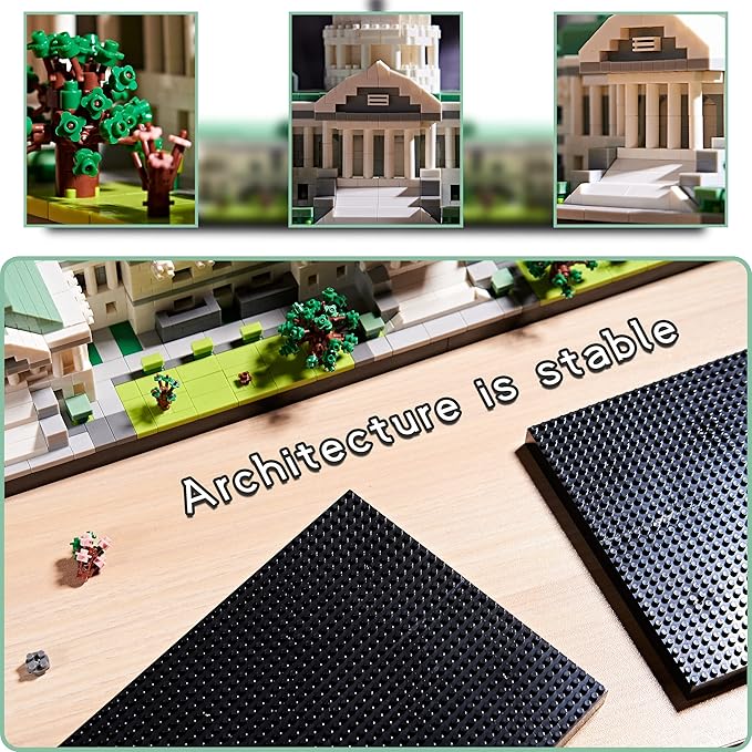 Gift Architecture Capitol Building Model Set - 3630pcs | Micro Blocks | Detailed Designs | Display-Worthy | Great Gift for Adults Ages 14+