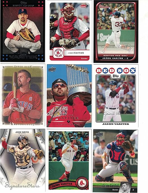 Jason Varitek / 20 Card Lot - All Different! Former Red Sox Star Catcher!