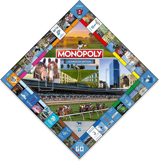 Monopoly Board Game Lexington Edition: 2-6 Players Family Board Games for Kids and Adults Board Games for Kids 8 and up for Kids and Adults Ideal for Game Night