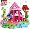 GobiDex 100PCS Magnetic Blocks Princess Building Toys for Girls Age 3+ Game-Based Build MagWonder with STEM Magnet Construction Set Sensory Gifts for Kids Birthday (1 inch)