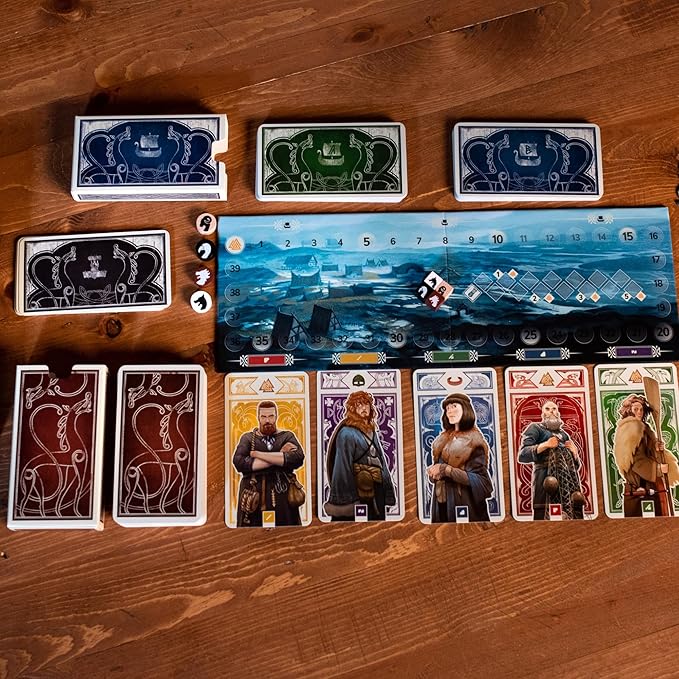 Knarr Board Game - Form the Greatest Band of Vikings! Thrilling Exploration and Strategy Game Fun Family Game for Kids &amp Adults Ages 10+ 2-4 Players 30 Min Playtime Made by Pandasaurus Games