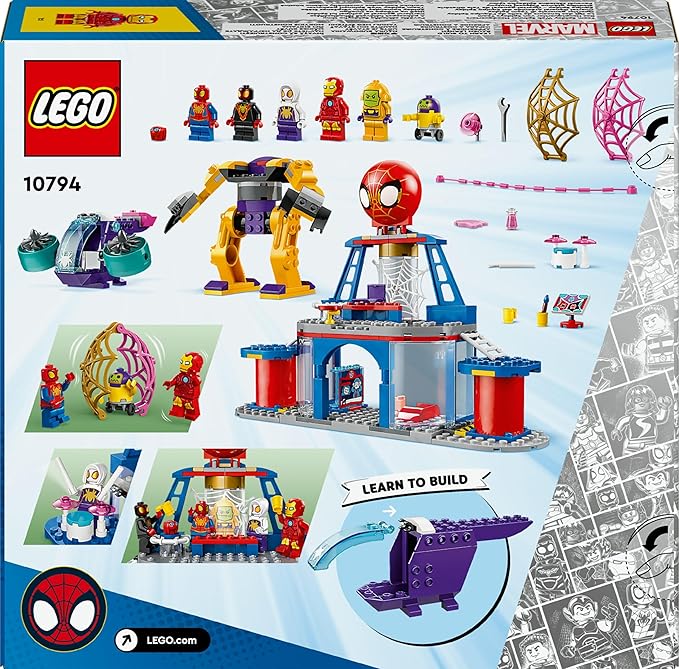 Lego Team Spidey Web Spinner Headquarters Set 10794