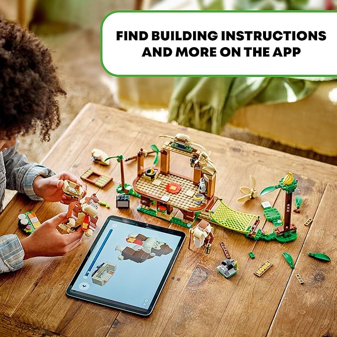 LEGO Super Mario Donkey Kong's Tree House Expansion Set - Building Toys for Boys &amp Girls Ages 8+ Years - Pretend Play Toy Figures &amp Playsets - Gifts for Kids - 71424