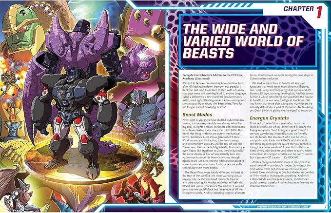 Renegade Game Studios Transformers RPG Beast Wars Technorganic Secrets Sourcebook Expansion