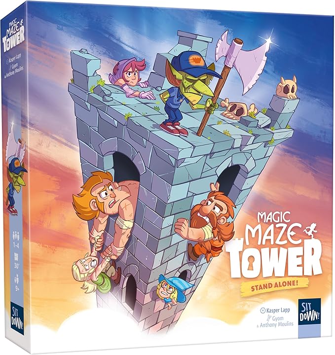 Magic Maze Tower – Puzzle Adventure in the Award-Winning Magic Maze Universe | Solo &amp co-op | 91 Challenges | Real-time Play | Ages 9+ | 1–4 Players | 30 min | FSC®