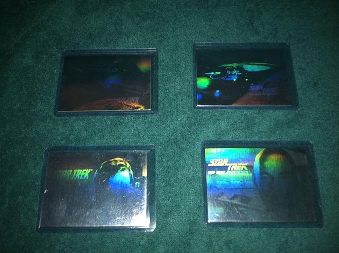 PARAMOUNT PICTURES Star Trek 25th Anniversary Hologram Trading Card Set (H1-H4 4 Cards)