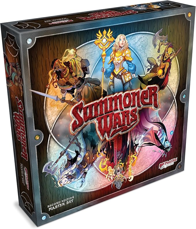Plaid Hat Games Summoner Wars Second Edition Master Set – Tactical Dueling Card Game – Includes 6 Faction Decks Custom Dice and Game Board – Ages 9+ 2 Players