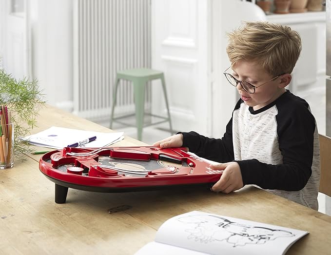 BRIO 34017 Pinball Game - Classic Vintage Arcade Style | Engaging Brain Game for Kids and Adults | Ideal Gift for Ages 6 and Up Red
