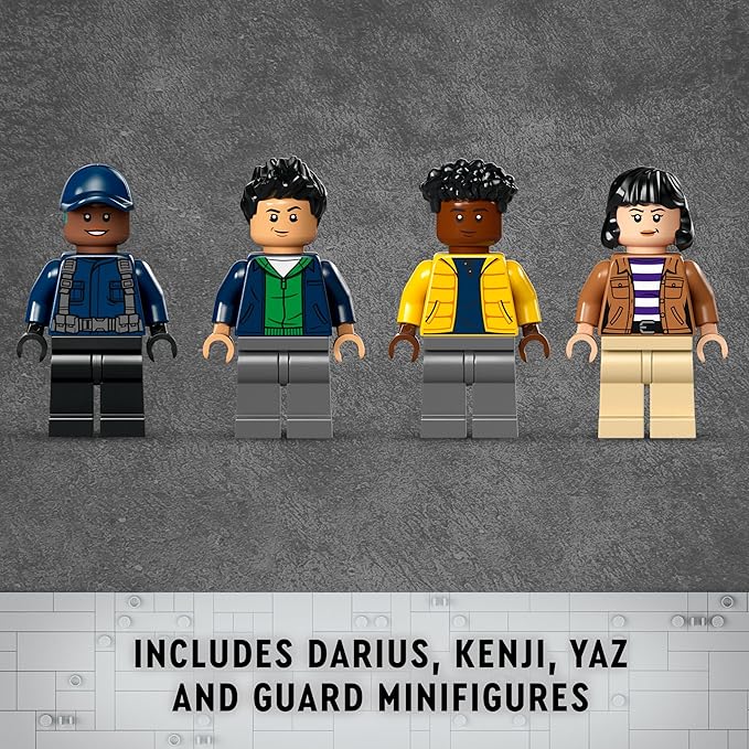 LEGO Jurassic World Dinosaur Missions: Allosaurus Transport Truck Toy Fun Gift Idea for Kids with Kenji Darius and Yaz Minifigures Jurassic World Dinosaur Toy for Boys and Girls Ages 8 and Up 76966