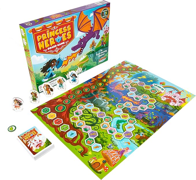 Princess Heroes Board Game - Cooperative Princess Castle Game for Kids Ages 4 and Up - Children Develop New Skills Through Play Perfect for Family Fun Time