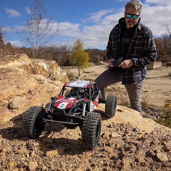 Axial RC Crawler 1/8 AXP8 Gilamon 2.2 4X4 RTR Brushed Trail Buggy Red (Battery and Charger Not Included) AXI-1207T2
