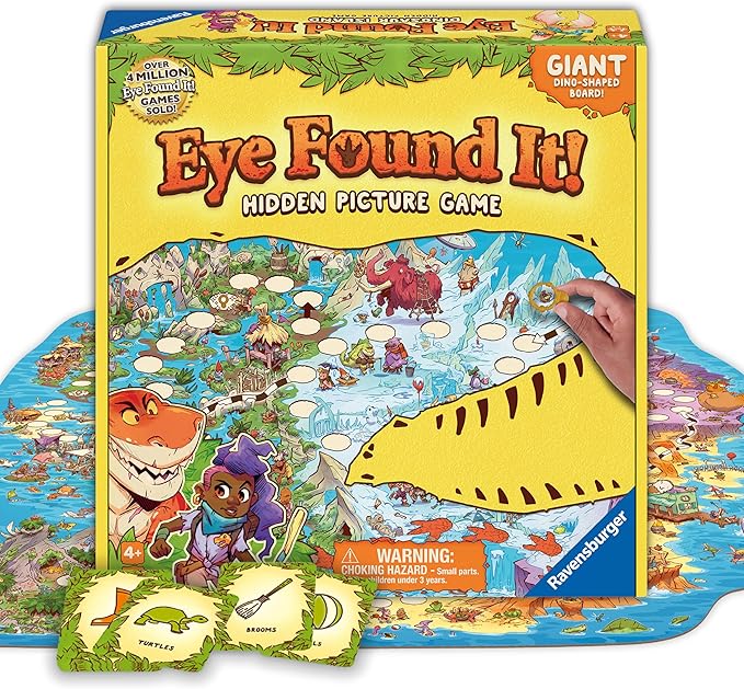 Ravensburger Dinosaur Island Eye Found It! Board Game - Educational Adventure for Kids and Families - Promotes Focus Memory and Teamwork - Fun Learning Game for Ages 4+