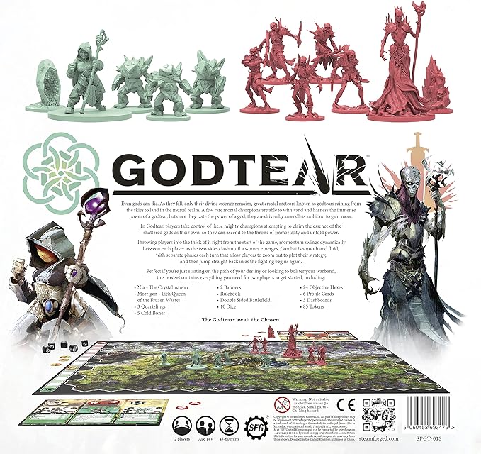 Steamforged Games GodTear: Eternal Glade Starter Set Board Game with 12 Detailed Miniatures Tabletop Combat Game (2 Players)