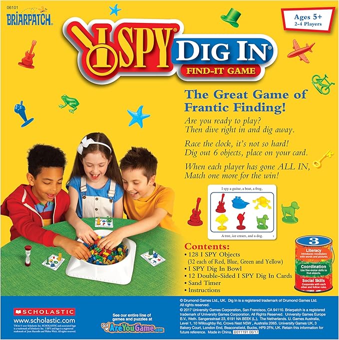 Briarpatch University Games I Spy Dig in Game Grades K+ (UG-06101)