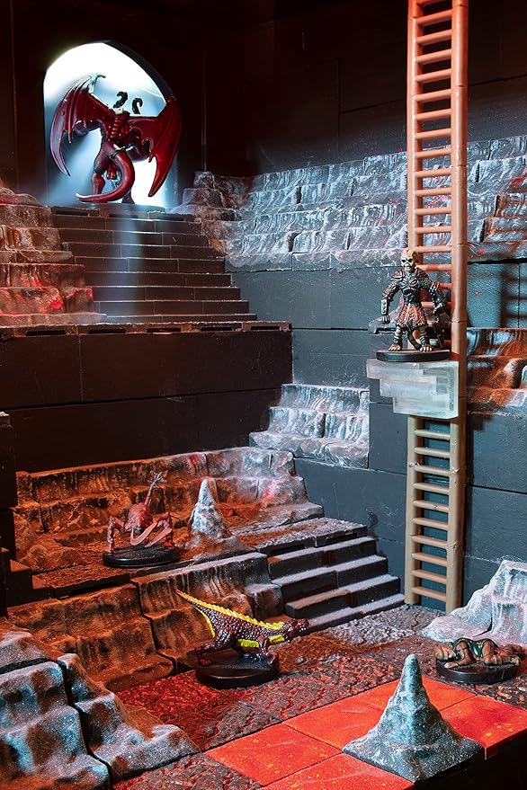 Monster Adventure Terrain 3D Interchangeable Builder System - 121pc Painted Specialty Accessories Set - Build Modular Worlds in a Snap &amp Elevate Your Campaign - Compatible with DND Dungeons &amp