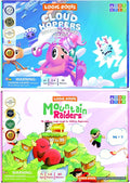 Addition and Subtraction Game - Fun Math Board Game for 6-8 Year Olds Easy to Play Educational Game for Kids at Home STEM Toy Gift for Girls &amp Boys (Cloud Hoppers + Moutain Raiders)