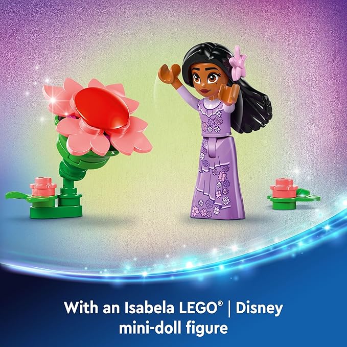 LEGO Disney Encanto Isabela’s Flowerpot Buildable Orchid Flower Toy for Kids with Disney Encanto Mini-Doll Toy for Play and Display Fun Gift for 9 Year Old Girls and Boys 43237